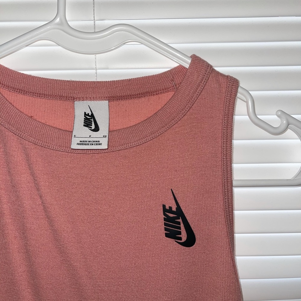 Nike pink ribbed bodysuit